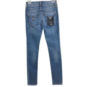 Hudson Womens Collin Midrise Skinny Jeans Size 25 Blue Denim Stretch Stylish